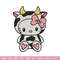 Cow Hello Kitty Embroidery design, Cow Hello Kitty Embroidery, cartoon design, Embroidery File, Digital download..jpg