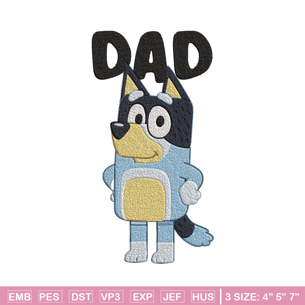 Dad bluey Embroidery, Bluey Cartoon Embroidery, cartoon Embroidery, Embroidery File, cartoon shirt, digital download.jpg