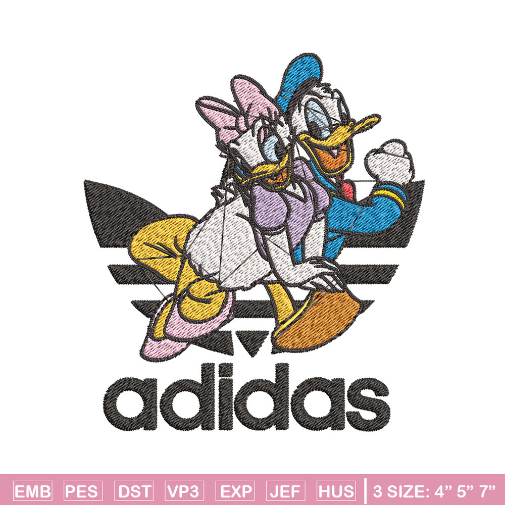 Daisy x duck adidas Embroidery Design, Adidas Embroidery, Brand Embroidery, Embroidery File,Logo shirt,Digital download.jpg