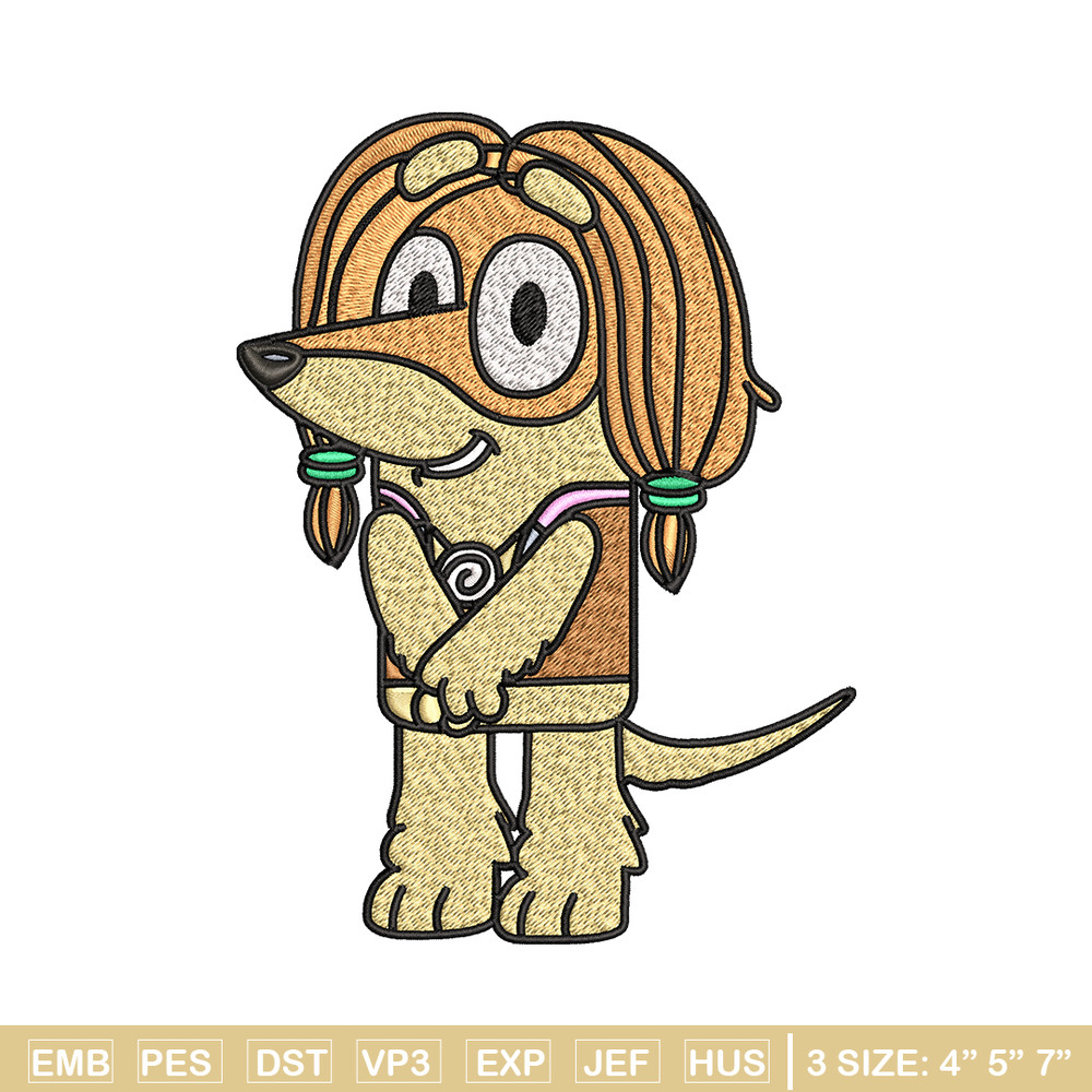 Indy Bluey Embroidery, Bluey cartoon Embroidery, Embroidery File, cartoon design, cartoon shirt, Digital download..jpg