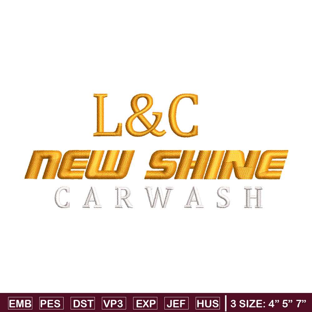 L&C New shine embroidery design, L&C New shine embroidery, logo design, embroidery file, logo shirt, Digital download..jpg