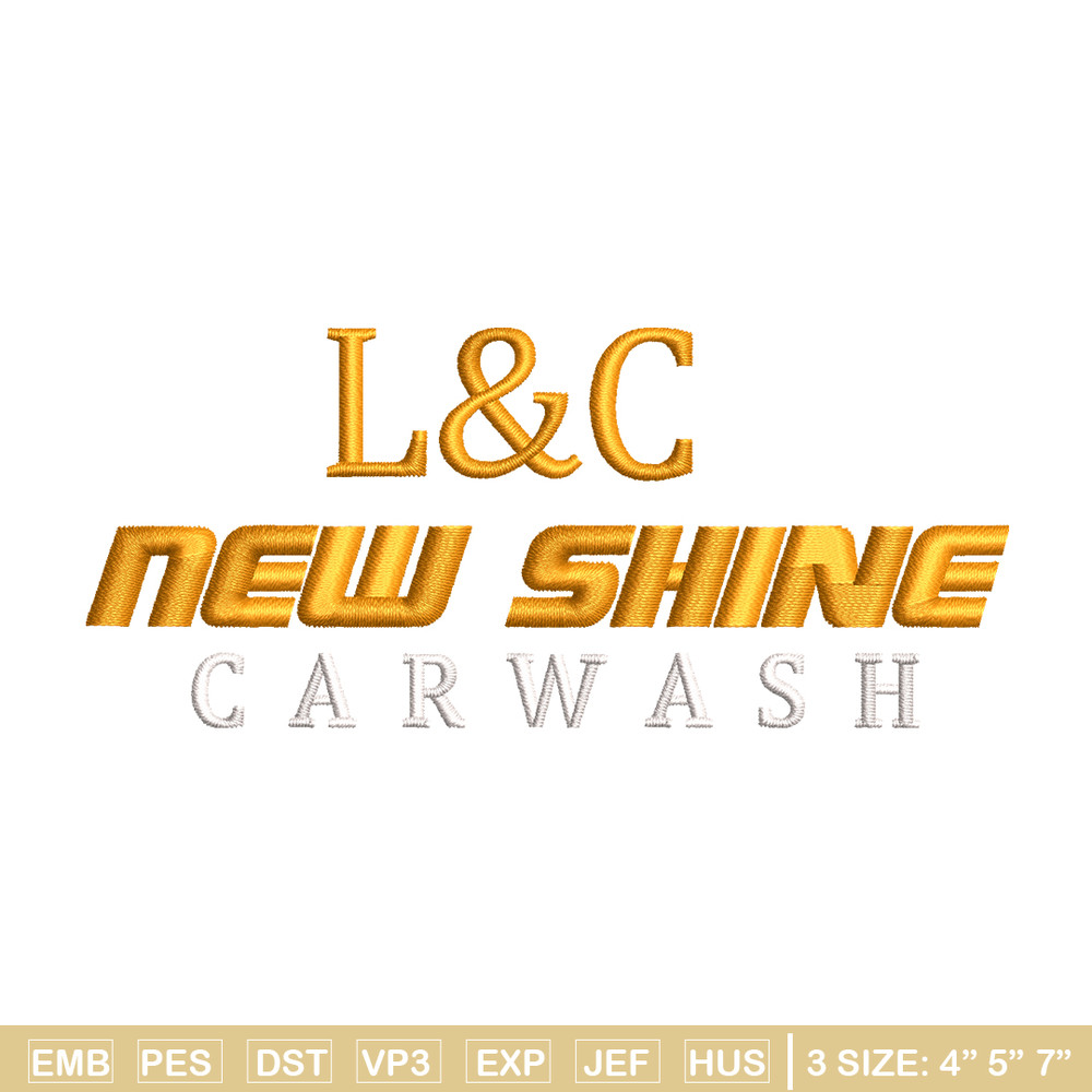 L&C New shine embroidery design, L&C New shine embroidery, logo design, embroidery file, logo shirt, Digital download..jpg