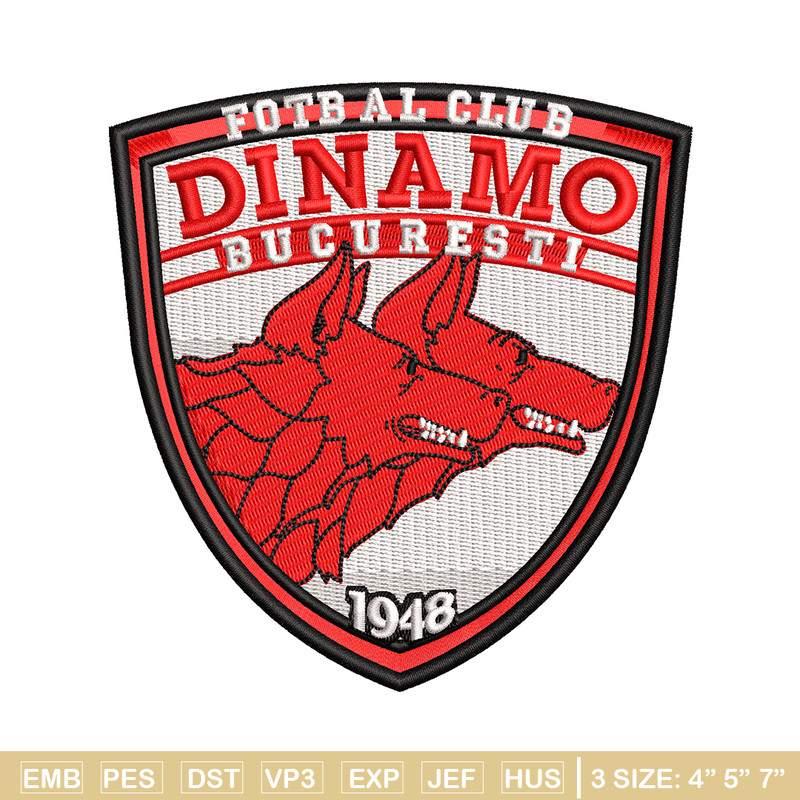 Logo Dinamo Bucuresti embroidery design, Fotbal club embroidery, logo design, embroidery file, Digital download..jpg