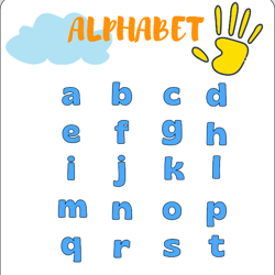 Playful Alphabet Poster, alphabet printables,letter alphabet,alphabet png,alphabet art,alphabet poster