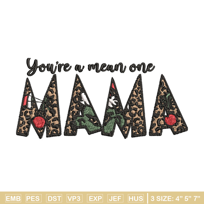 Mama Grinch Embroidery design, Mama Grinch Embroidery, logo design, Embroidery File, logo shirt, Instant download..jpg