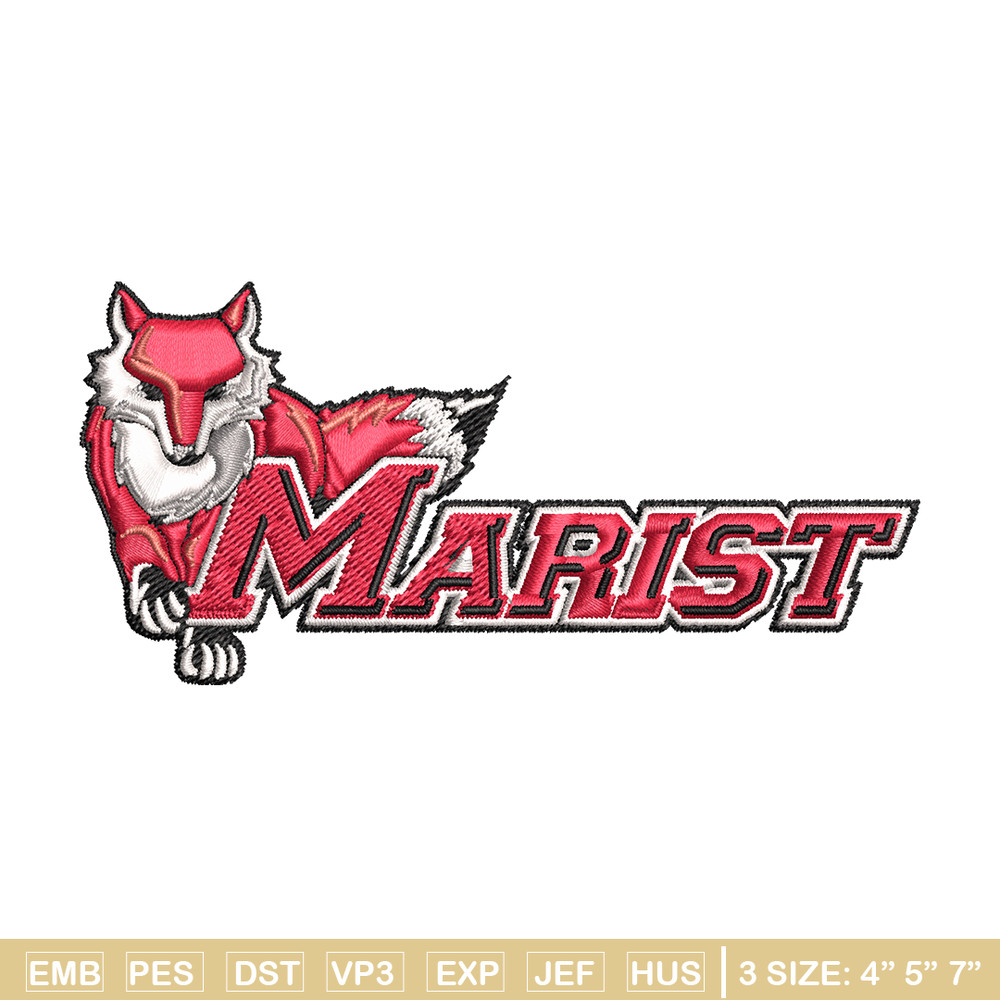Marist Red Foxes embroidery design, Marist Red Foxes embroidery, logo Sport, Sport embroidery, NCAA embroidery..jpg