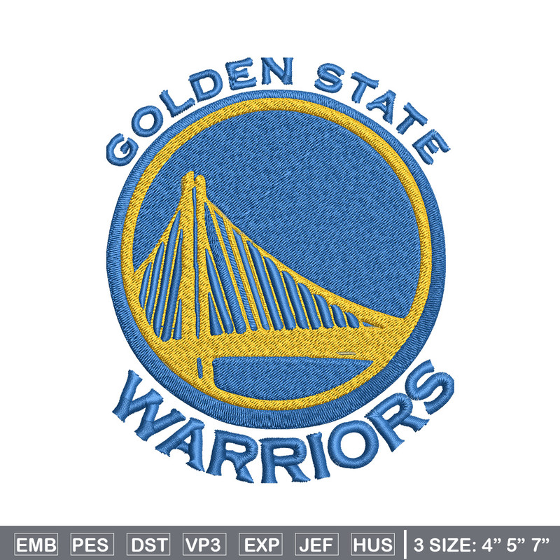 Golden State Warriors logo Embroidery, NBA Embroidery, Sport embroidery, Logo Embroidery, NBA Embroidery design.jpg