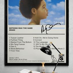drake nothing was the same poster, ovo poster, hype beast poster, minimalist drake poster, digital download.jpg
