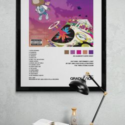 kanye west graduation poster, yeezy hype beast poster, minimalist kanye poster, digital download.jpg