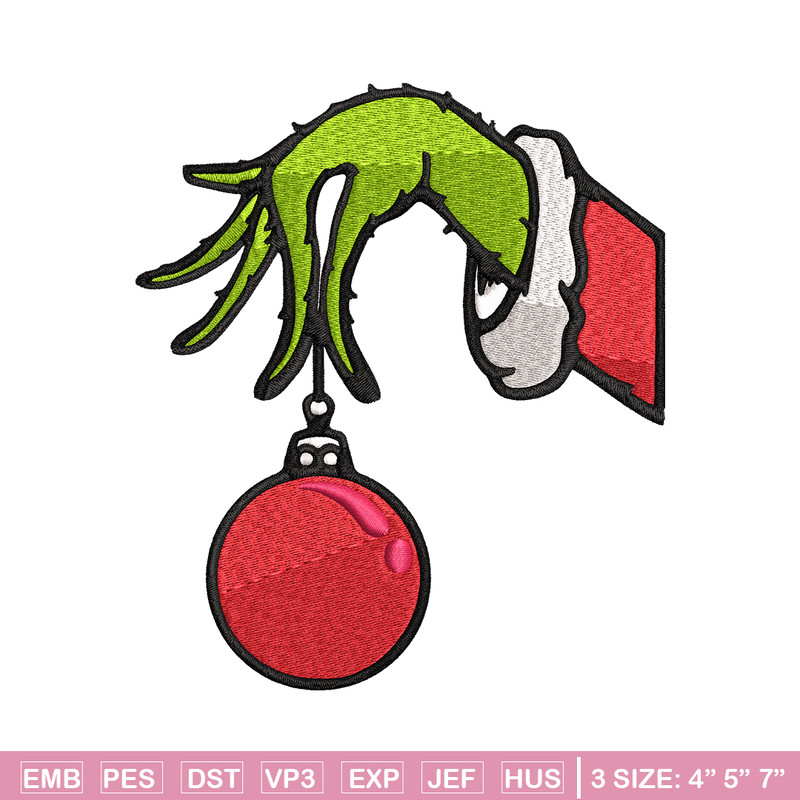 Grinch Hand Stock Illustrations Embroidery design, Grinch Embroidery, Embroidery File, Grinch design, Instant download..jpg