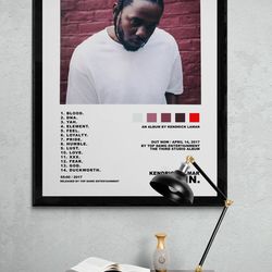 kendrick lamar damn poster, kendrick lamar album poster, digital download.jpg