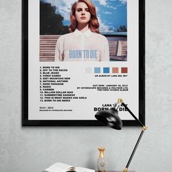 lana del rey born to die poster, lana del rey album poster, lana del rey art, digital download.jpg