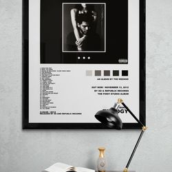 the weeknd trilogy poster, xo poster, the weeknd minimalist poster, digital download.jpg