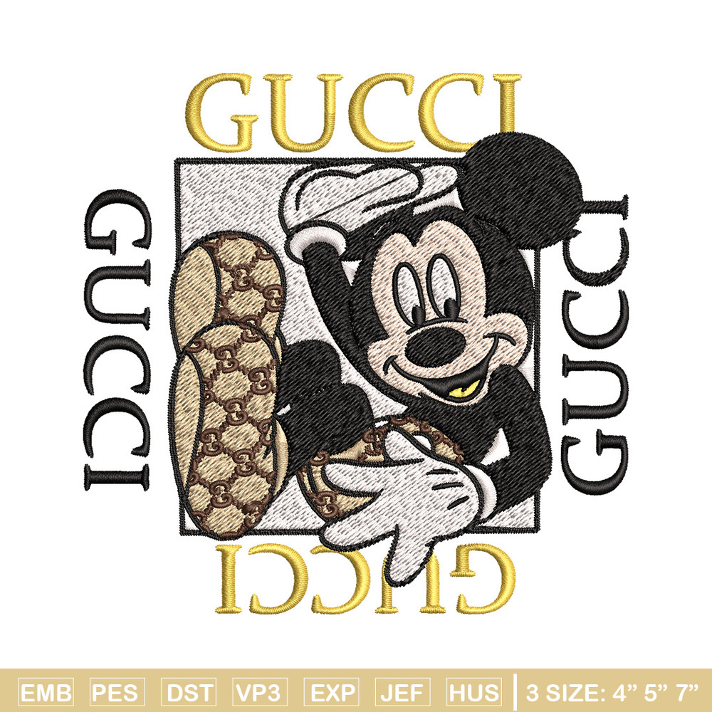 Mickey box gucci Embroidery Design, Gucci Embroidery, Brand Embroidery, Logo shirt, Embroidery File, Digital download.jpg