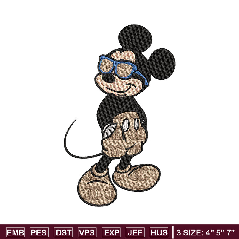 Mickey cool Embroidery Design, Gucci Embroidery, Brand Embroidery, Embroidery File, Logo shirt, Digital download.jpg