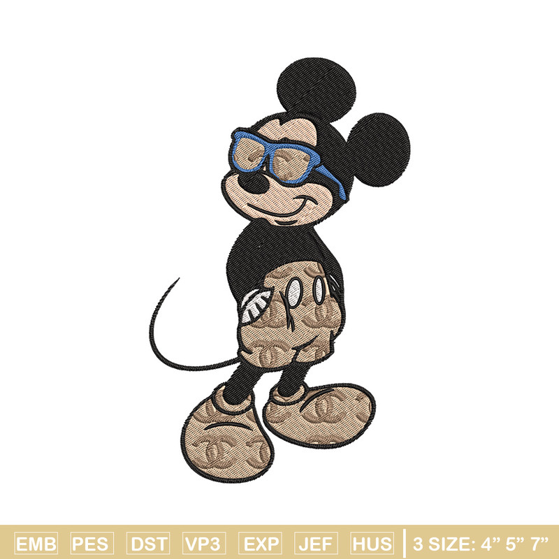 Mickey cool Embroidery Design, Gucci Embroidery, Brand Embroidery, Embroidery File, Logo shirt, Digital download.jpg