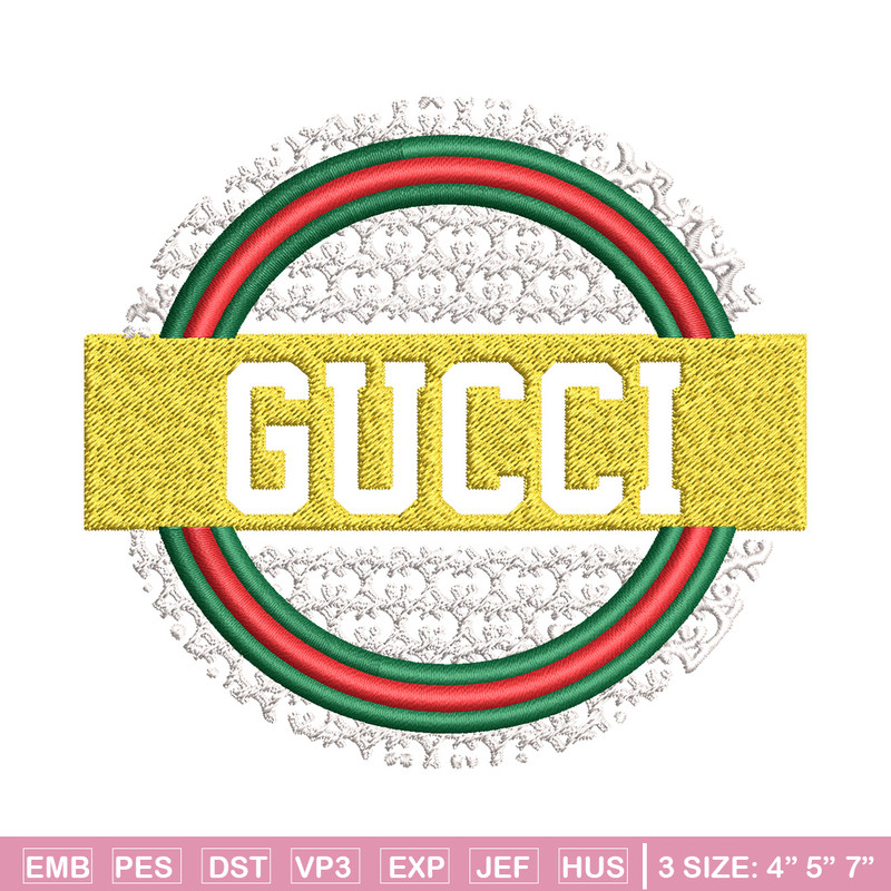 Gucci logo Embroidery Design, Gucci Embroidery, Brand Embroidery, Logo shirt, Embroidery File, Digital download.jpg