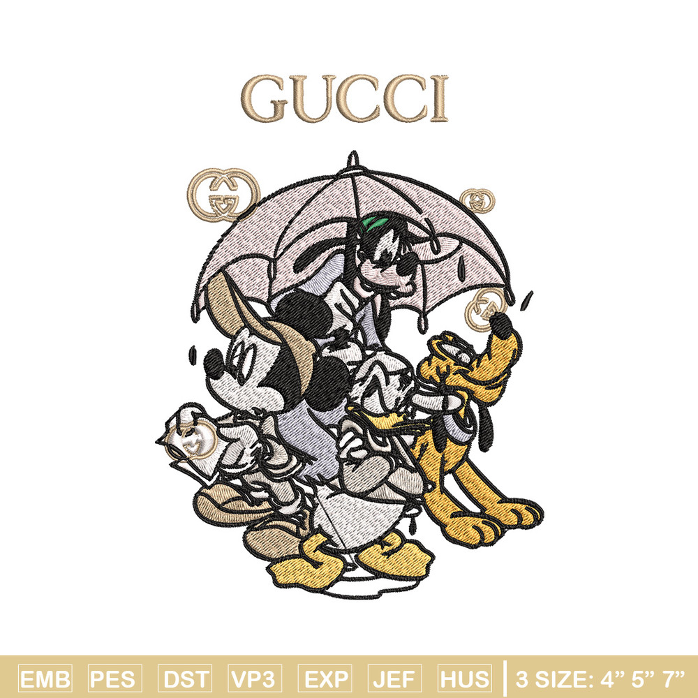 Mickey friends Embroidery Design, Gucci Embroidery, Brand Embroidery, Logo shirt, Embroidery File, Digital download.jpg