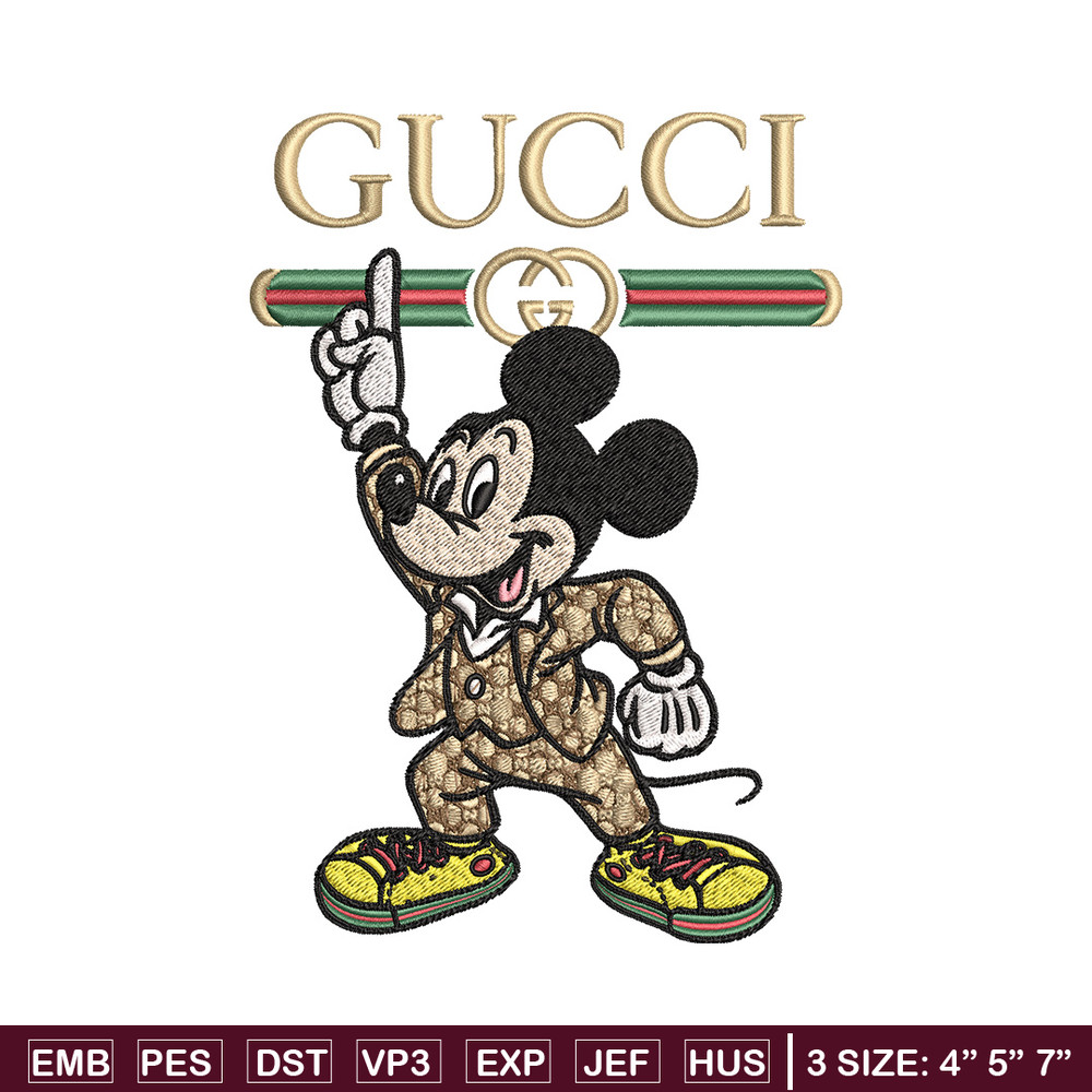 Mickey gucci Embroidery Design, Gucci Embroidery, Embroidery File,Logo shirt, Sport Embroidery, Digital download.jpg