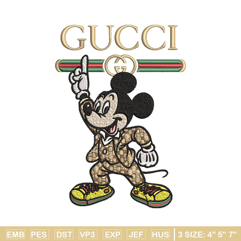 Mickey gucci Embroidery Design, Gucci Embroidery, Embroidery File,Logo shirt, Sport Embroidery, Digital download.jpg