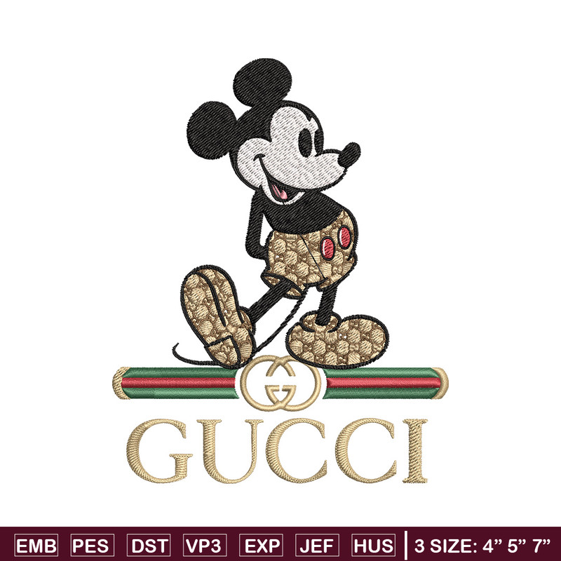 Mickey gucci Embroidery Design, Gucci Embroidery, Embroidery File,Logo shirt, Sport Embroidery,Digital download.jpg