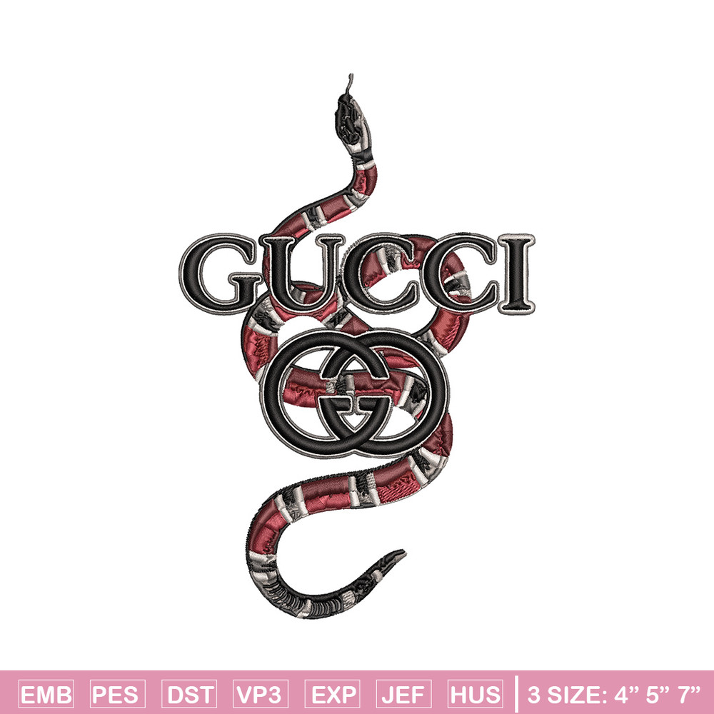 Gucci snake Embroidery Design, Gucci Embroidery, Brand Embroidery, Logo shirt, Embroidery File, Digital download.jpg