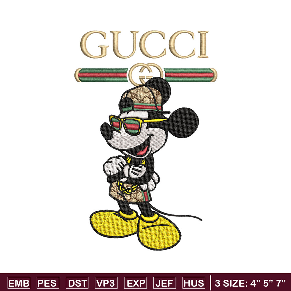Mickey gucci Embroidery Design,Gucci Embroidery, Embroidery File, Logo shirt, Sport Embroidery, Digital download.jpg
