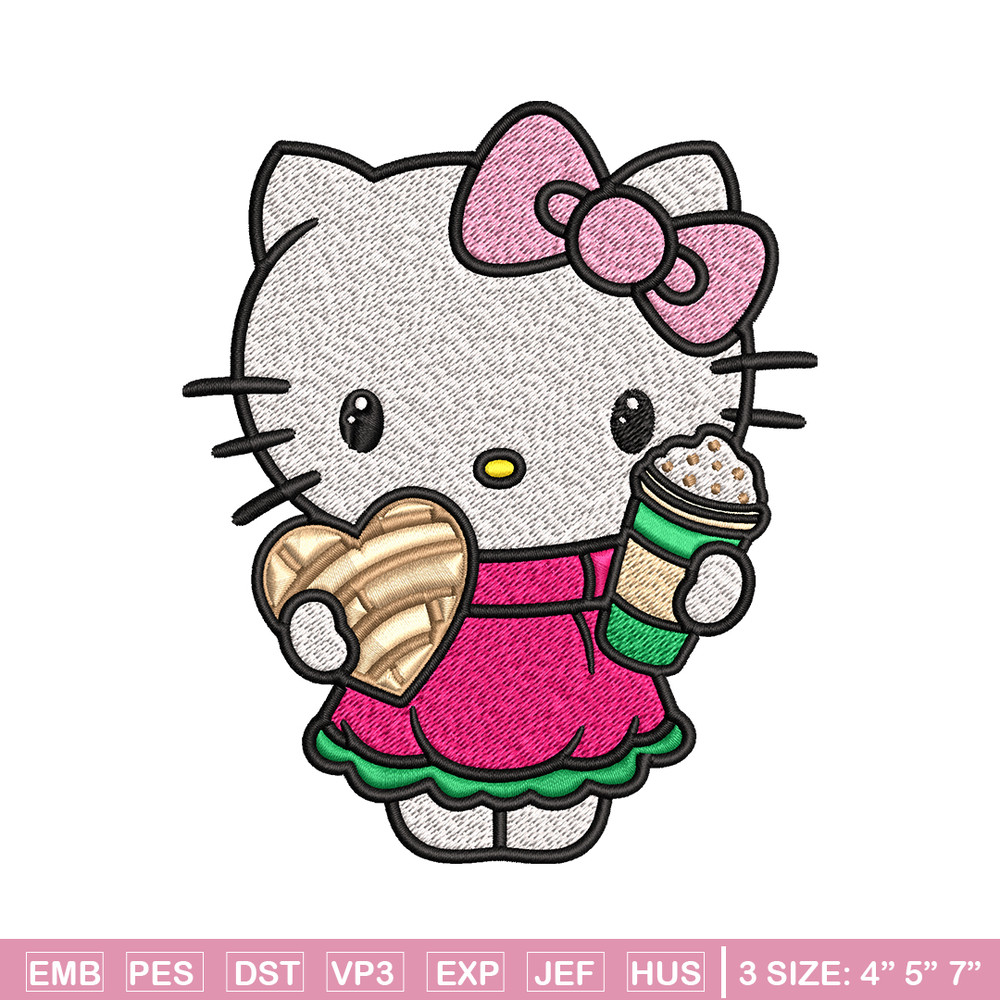 Hallokitty Embroidery design, Hallokitty Embroidery, cartoon design, Embroidery File, cartoon shirt, Digital download..jpg