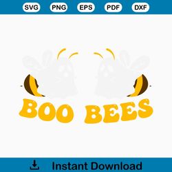 Funny Boo Bees Halloween Ghost SVG Cutting Digital File