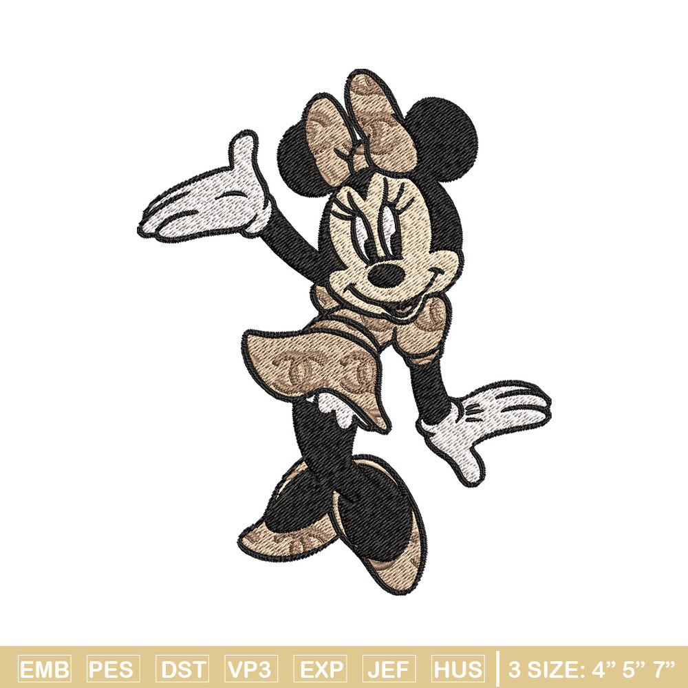 Minnie funny Embroidery Design, Gucci Embroidery, Brand Embroidery, Embroidery File, Logo shirt, Digital download.jpg