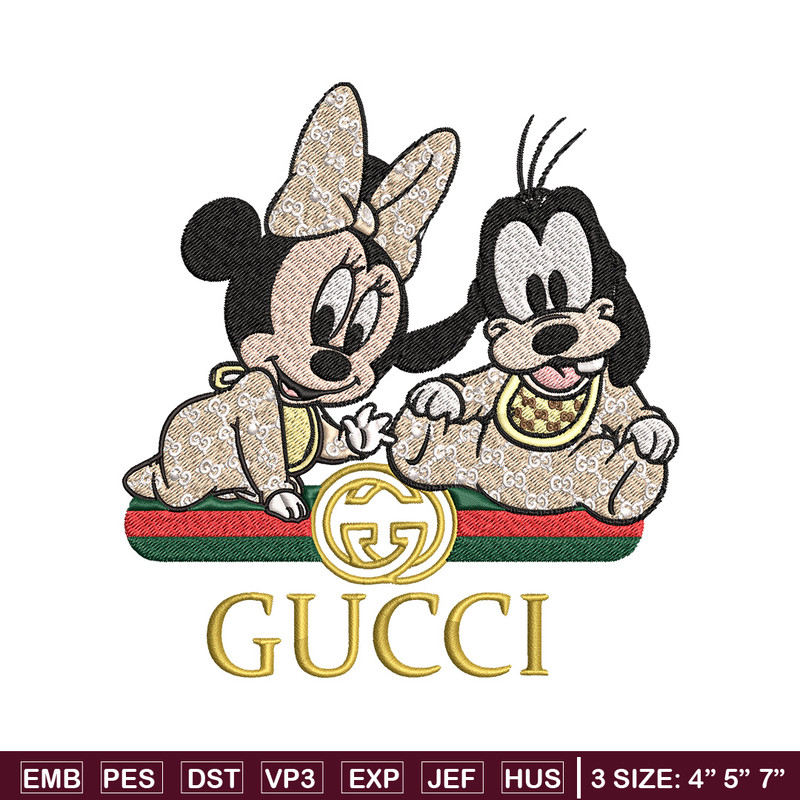Minnie goofy baby Embroidery Design, Gucci Embroidery, Embroidery File, Logo shirt, Sport Embroidery, Digital download..jpg