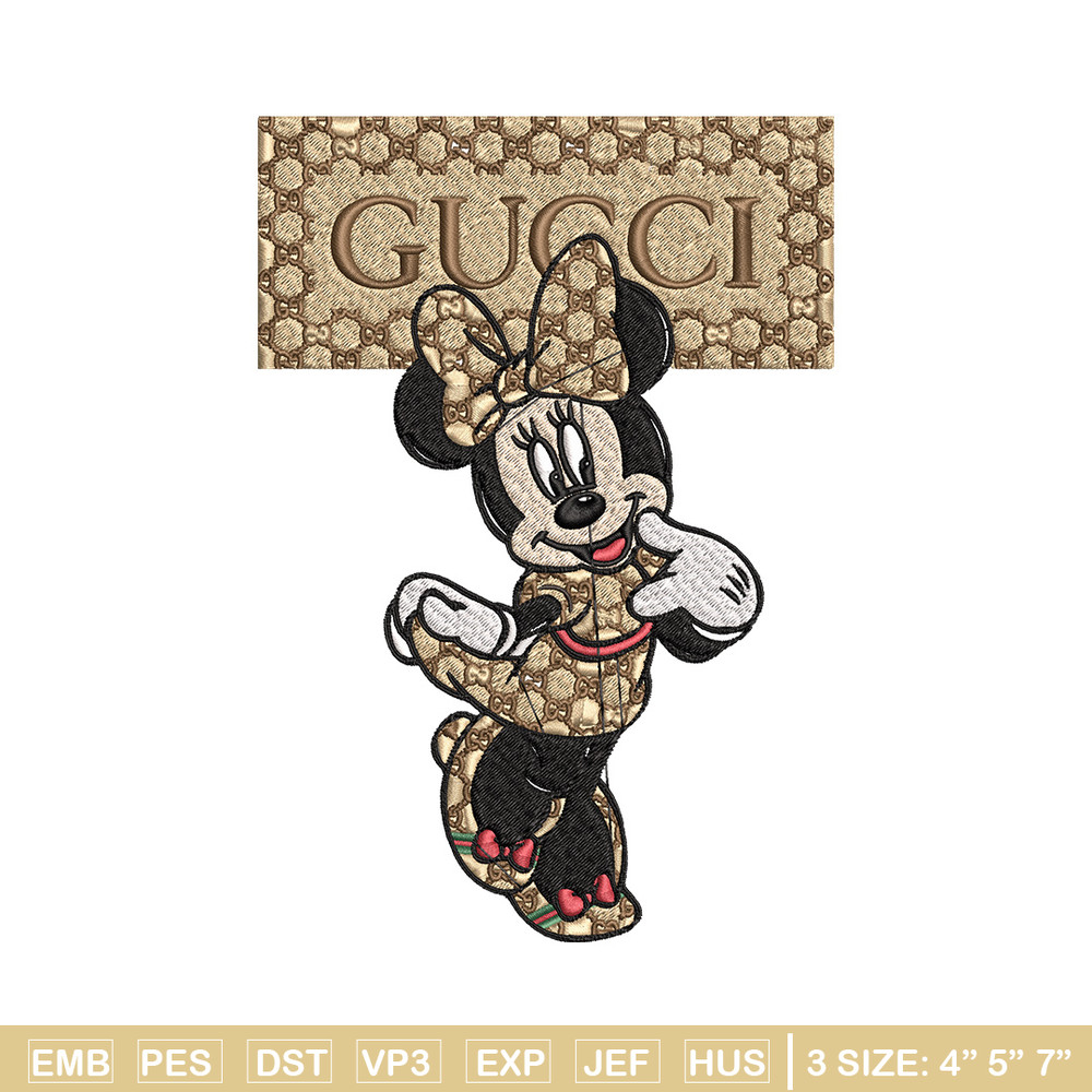 Minnie gucci Embroidery Design, Disney Embroidery, Embroidery File, Brand Embroidery, Logo shirt, Digital download.jpg