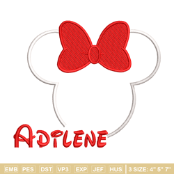 minnie mouse head embroidery design, minnie mouse head embroidery, logo shirt, disney embroidery, digital download