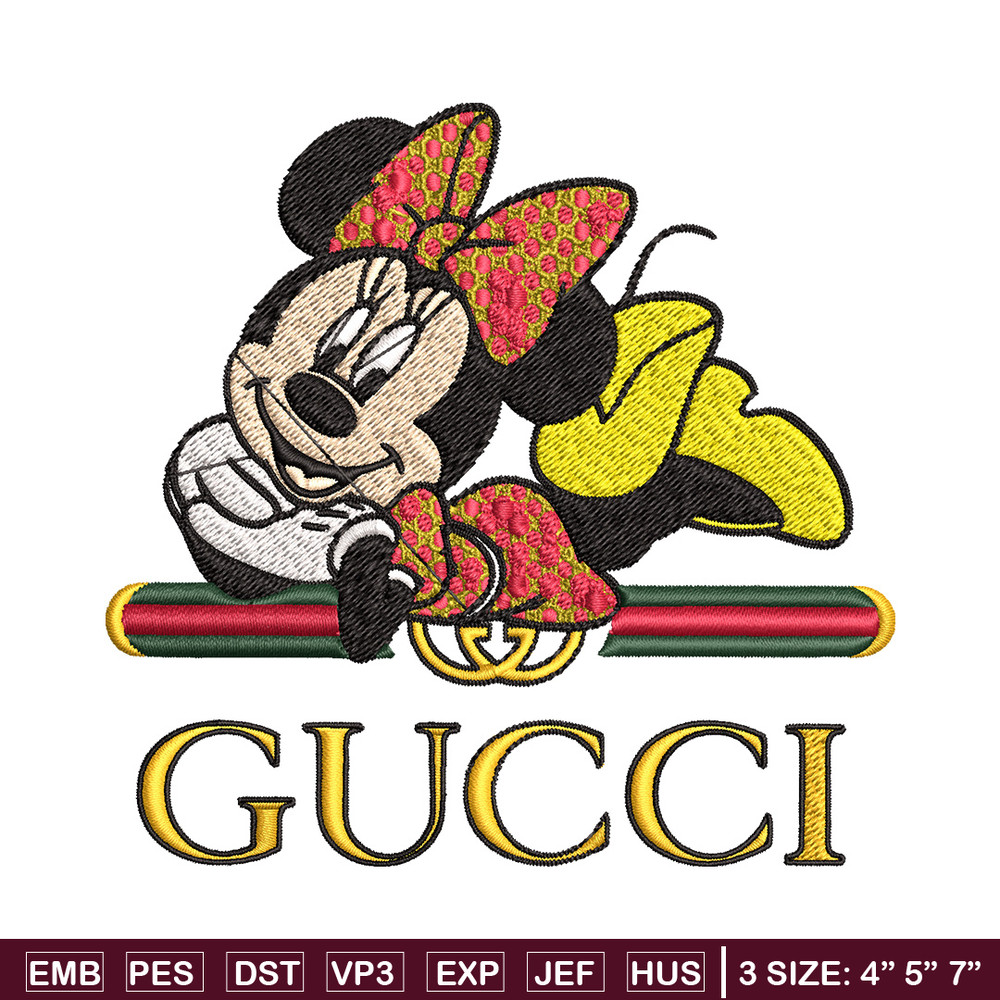 Minnie smile Embroidery Design, Gucci Embroidery, Brand Embroidery, Logo shirt, Embroidery File, Digital download.jpg