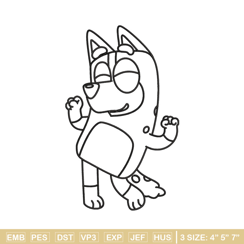 Mom Bluey Coloring Pages Embroidery, Bluey Embroidery, Embroidery File, cartoon design, cartoon shirt, Digital download..jpg