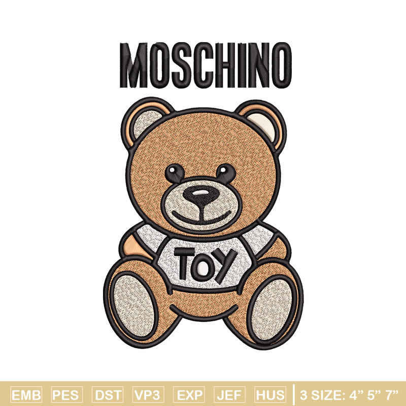 Moschino Kids Teddy logo Embroidery design, Moschino Embroidery, logo design, Embroidery File, Instant download..jpg