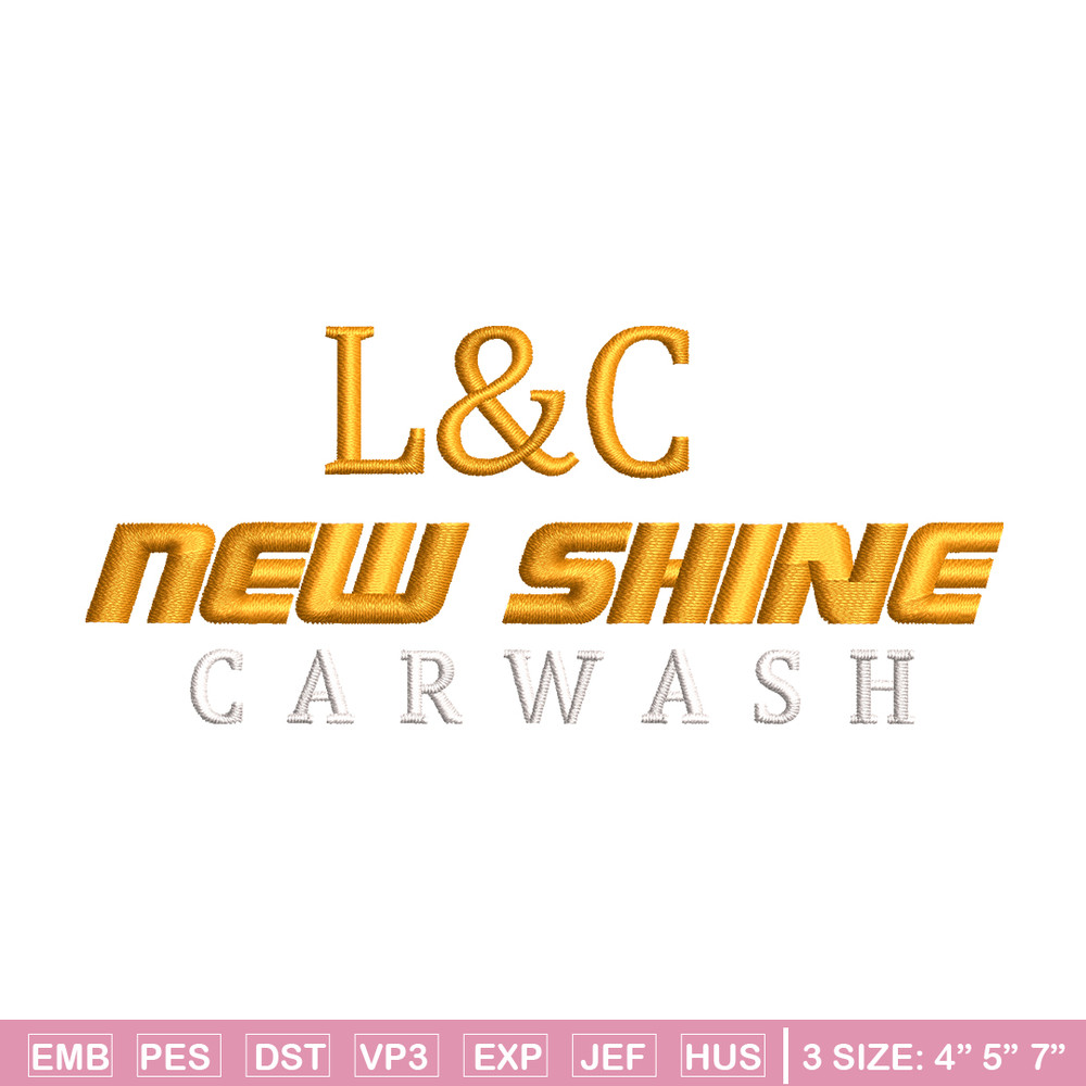 L&C New shine embroidery design, L&C New shine embroidery, logo design, embroidery file, logo shirt, Digital download..jpg