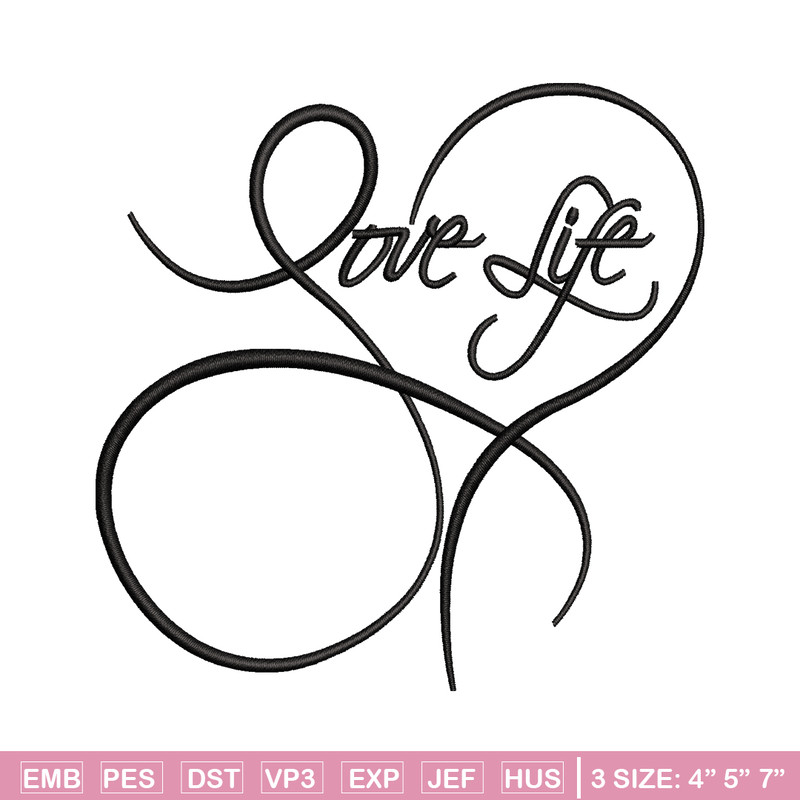 Love life logo embroidery design, Love life logo embroidery, logo design, embroidery file, logo shirt, Digital download.jpg