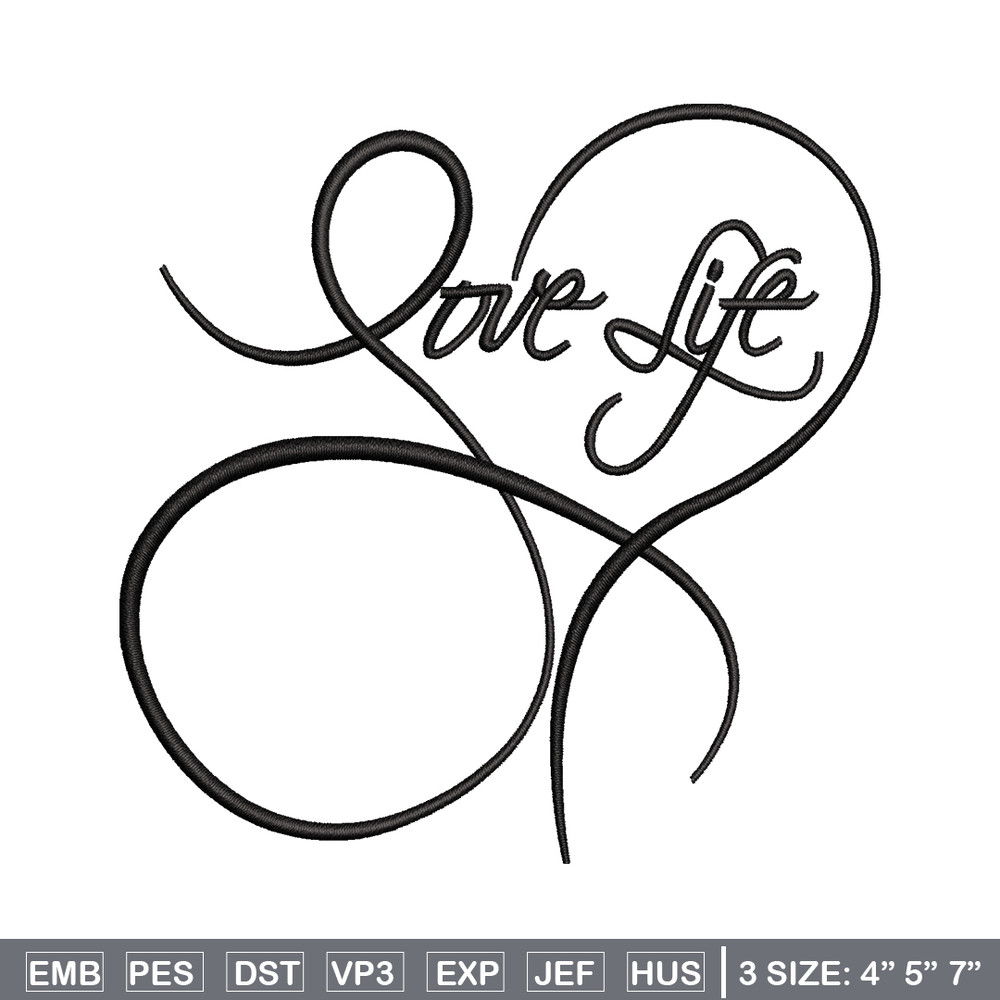 Love life logo embroidery design, Love life logo embroidery, logo design, embroidery file, logo shirt, Digital download.jpg