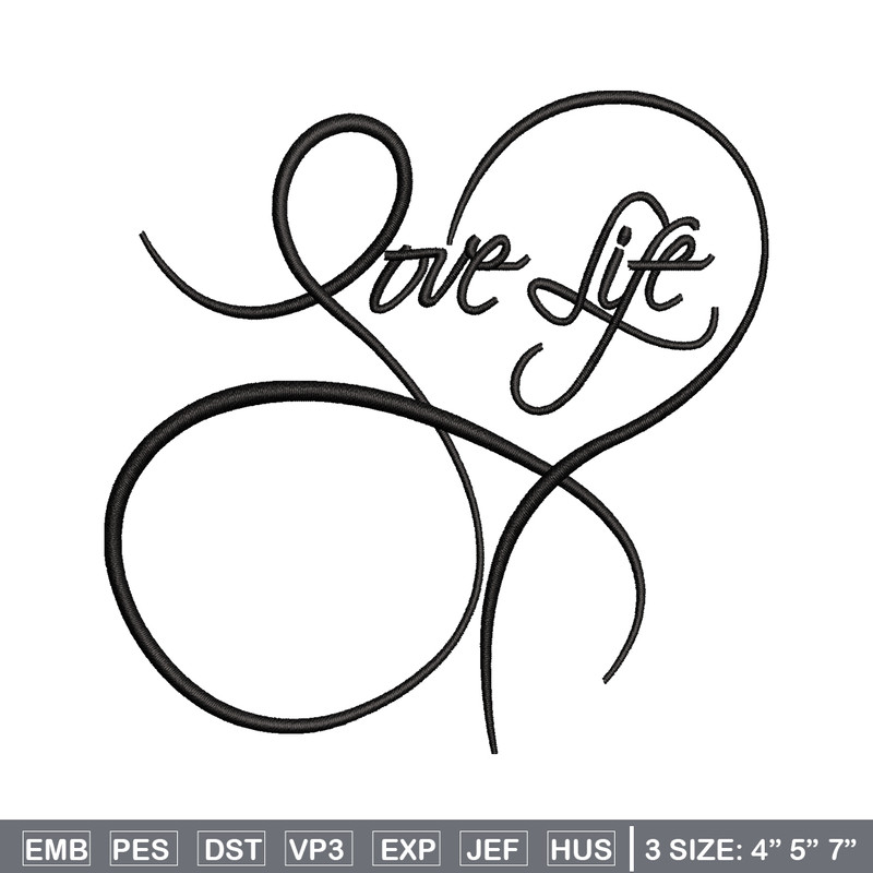 Love life logo embroidery design, Love life logo embroidery, logo design, embroidery file, logo shirt, Digital download.jpg