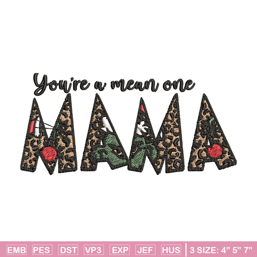 Mama Grinch Embroidery design, Mama Grinch Embroidery, logo design, Embroidery File, logo shirt, Instant download..jpg