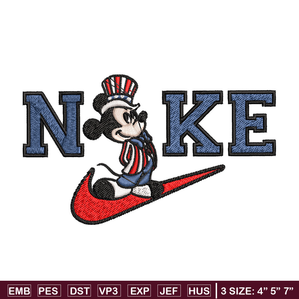 Nike mickey Embroidery Design, Brand Embroidery, Nike Embroidery, Embroidery File, Logo shirt, Digital download.jpg