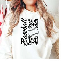 baseball mom svg, baseball mama shirt design, baseball svg files for cricut - cut file, baseball vector clipart,leopard