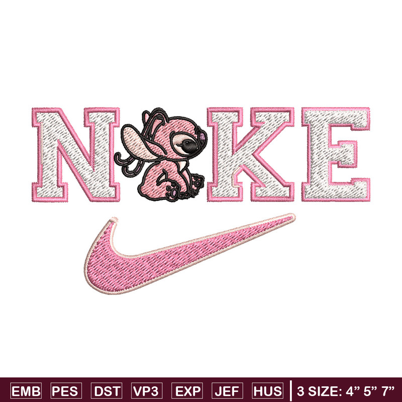 Nike pink stitch Embroidery Design, Stitch Embroidery, Nike Embroidery, Embroidery File, Logo shirt, Digital download.jpg