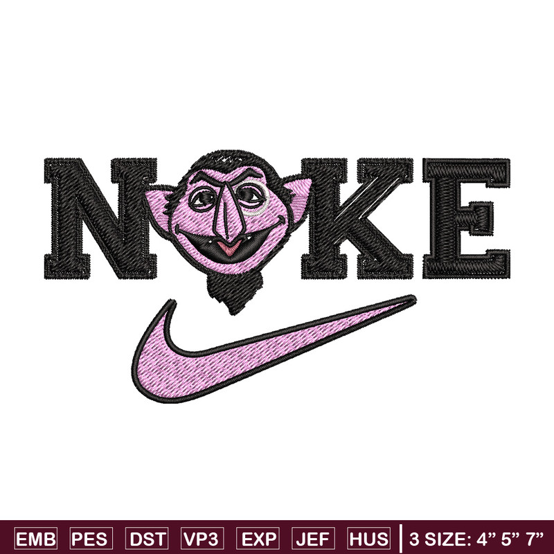 Nike purple cartoon Embroidery Design, Nike Embroidery, Brand Embroidery, Embroidery File, Logo shirt, Digital download.jpg