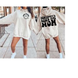 somebody's bomb ass mom svg & png | mom, mama, mom shirts | somebody's, retro, wavy | sublimation, cut file | digital do