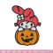Melody pumpkin Embroidery design, Halloween Hello kitty Embroidery, cartoon design, Embroidery File, Digital download..jpg