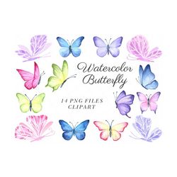 watercolor butterfly clipart, clipart butterfly vintage, modern butterfly clipart,  cute butterfly clipart, butterfly png files,