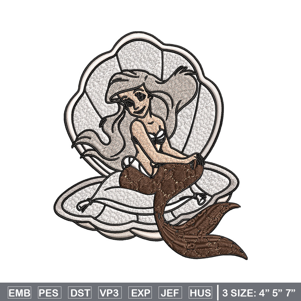 Mermaid gucci Embroidery Design, Gucci Embroidery, Embroidery File, Logo shirt,Sport Embroidery, Digital download.jpg