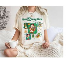 vintage walt disney world mickey and friends shirt, mickey minnie and friends christmas, disney matching tee, merry chri